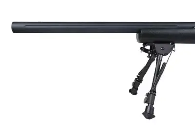 Replika karabinu snajperskiego SW-04J Army z lunetą i dwójnogiem (Upgraded) - czarna - obrazek 4