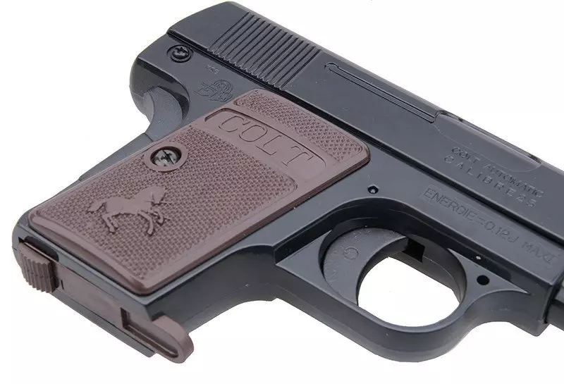 Replika sprężynowa pistoletu COLT 25 CYB-03-004949-00 asgbox.pl Replika sprężynowa pistoletu COLT 25 - obrazek 4