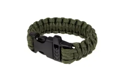 asgbox.pl - Bransoletka survivalowa (fastex) - olive drab