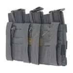asgbox.pl - Potrójna ładownica Open Top na magazynki M4/M16 - foliage green