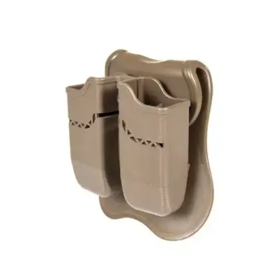 asgbox.pl - Podwójna ładownica na magazynki pistoletowe Glock - Tan