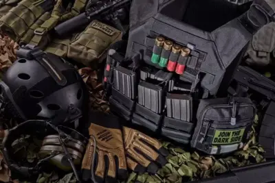 Rękawice taktyczne Armored Claw BattleFlex - czarne - obrazek 2