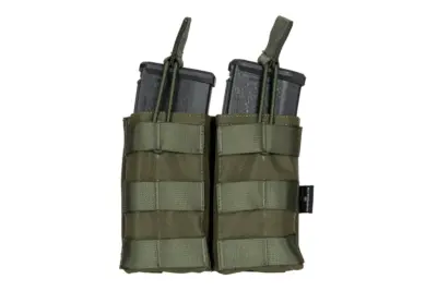 Podwójna ładownica MOLLE na 2 magazynki typu M4/M16 - oliwkowa - obrazek 2