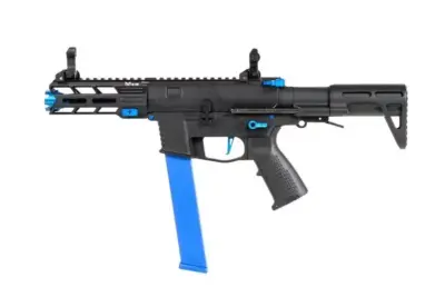 Replika pistoletu maszynowego Nemesis X9 - czarno-niebieska - obrazek 5