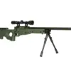 Replika karabinu snajperskiego Warrior I ( z dwójnogiem i lunetą) - Oliwkowa OD-G-WEL-03-000914-00 asgbox.pl