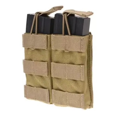 asgbox.pl - Podwójna ładownica Open Top na magazynki M4/M16 - khaki