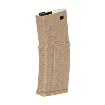 Polimerowy magazynek mid-cap HX 120 kulek do replik M4/M16 - tan ACM-05-029523-00 asgbox.pl
