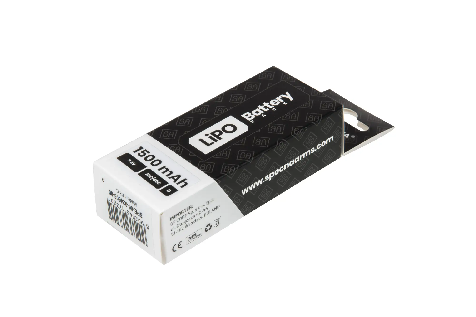 Akumulator LiPo 7,4V 1500mAh 20/40C - 2 modułowy - T-Connect (Deans) OD-G-SPE-06-024603-00 asgbox.pl asgbox.pl - Akumulator LiPo 7