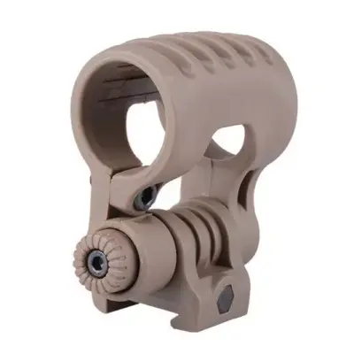 asgbox.pl - Regulowany montaż latarki na szynę RIS 22mm - dark earth