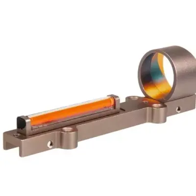 asgbox.pl - Replika celownika kolimatorowego 1X28 Fiber Red Circle do strzelby - Dark Earth