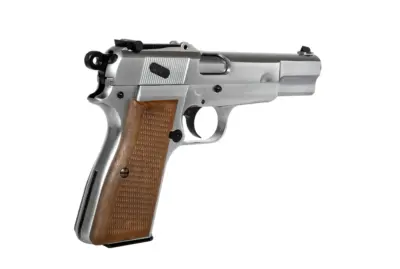 Replika pistoletu Browning Hi Power MK III - Srebrny - obrazek 5