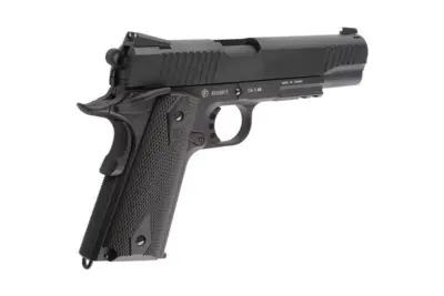 Replika pistoletu COLT 1911 Rail gun ® CO2 Black Matt 6 mm GBB - czarna - obrazek 5