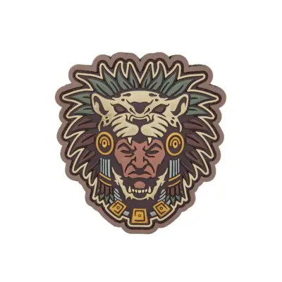 asgbox.pl - Naszywka PVC Aztec Warrior Head 1 - MC