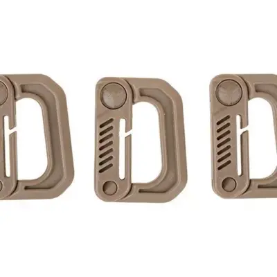 asgbox.pl - Zestaw 3 klamer typu Grmlock - tan
