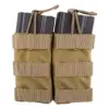 Podwójna ładownica Open Top na magazynki M4/M16 - khaki OD-G-EME-19-019152-00 asgbox.pl