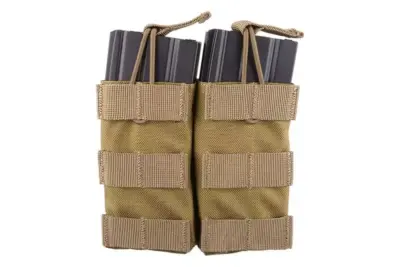 Podwójna ładownica Open Top na magazynki M4/M16 - khaki - obrazek 2