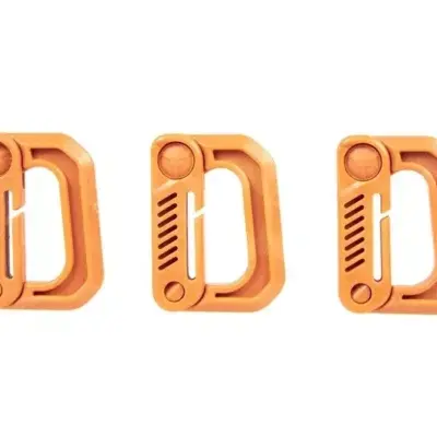 asgbox.pl - Zestaw 3 klamer typu Grmlock - pomarańczowy
