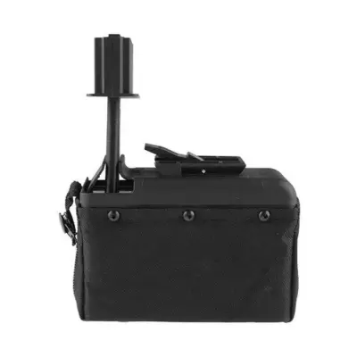 Alternative view of Magazynek pudełkowy 1500 kulek do repliki typu M249 - czarny
