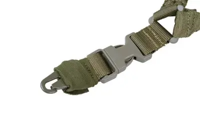 Jednopunktowy pas nośny Bungee - oliwkowy - obrazek 2