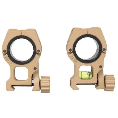 asgbox.pl - Montaż lunety 25.4-30mm M10 z libellą - Dark Earth