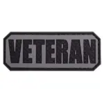 asgbox.pl - Naszywka 3D - Veteran - czarna