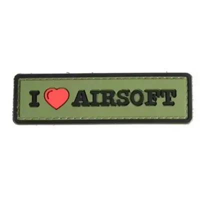 asgbox.pl - Naszywka 3D - I Love Airsoft