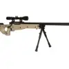 Replika karabinu snajperskiego Warrior I ( z dwójnogiem i lunetą) - Tan OD-G-WEL-03-001911-00 asgbox.pl