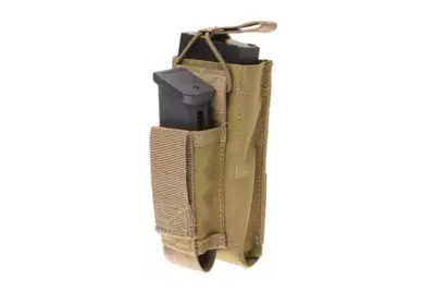 Pojedyncza ładownica Open Top na magazynek M4/M16 + pistoletowy - khaki - obrazek 3