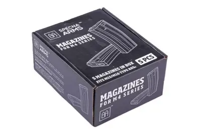 Zestaw 5 magazynków real-cap 30 kulek do M4/M16 - czarny - obrazek 2