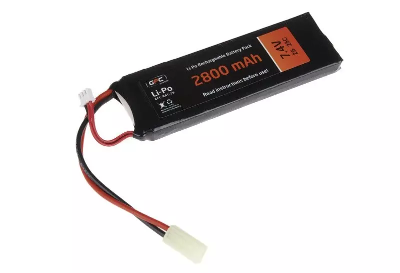Akumulator LiPo 7,4V 2800mAh 25/50C GFE-06-003351-00 asgbox.pl 4V 2800mAh 25/50C