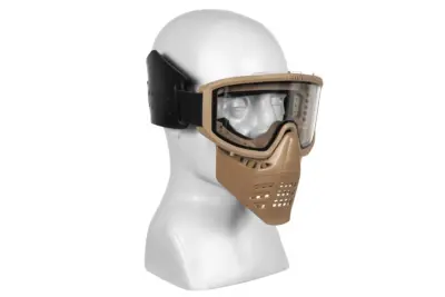 Maska z goglami JT full Face - Dark Earth - obrazek 2