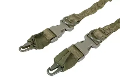 Dwupunktowy pas nośny Bungee - oliwkowy - obrazek 2