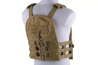 Kamizelka typu plate carrier z odpinanym panelem - tan - obrazek 4