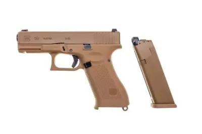 Replika pistoletu GBB Glock 19X Green Gas - coyote - obrazek 3