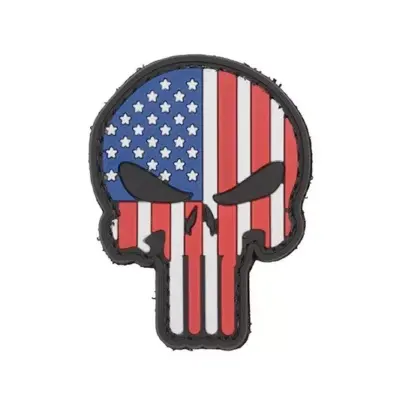asgbox.pl - Naszywka 3D - Punisher US Flag