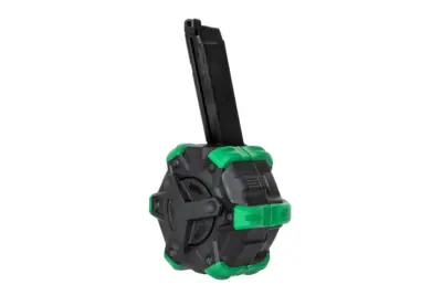 Bębnowy magazynek gazowy 350 kulek do replik Serii G17 i Galaxy WE - obrazek 2