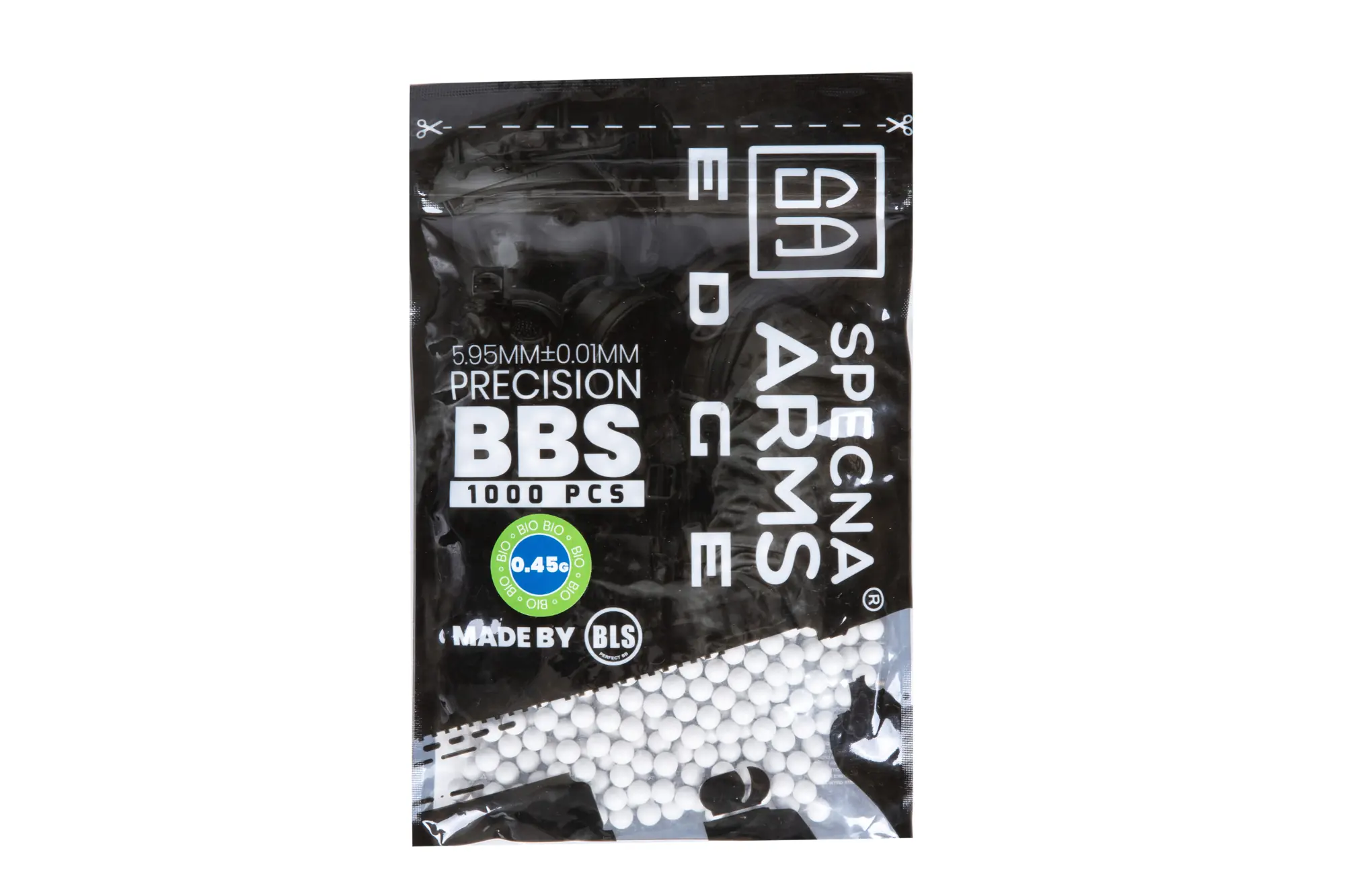 Kulki precyzyjne Specna Arms EDGE™ BIO 0.45g - 1000szt - białe OD-G-SPE-16-027228-00 asgbox.pl Kulki precyzyjne Specna Arms EDGE™ BIO 0.45g - 1000szt - białe - obrazek 2