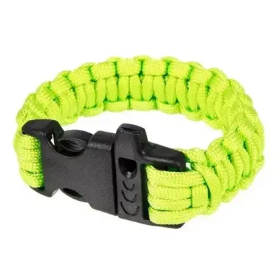 Alternative view of Bransoletka survivalowa (fastex) - limonkowy