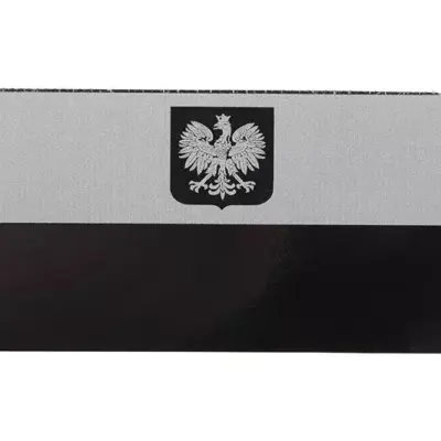 asgbox.pl - Naszywka IR - Flaga Polska A2 - GY/BLK