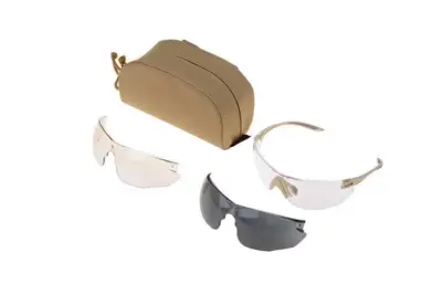 Okulary ochronne Combat (Kit) - piaskowe - obrazek 2
