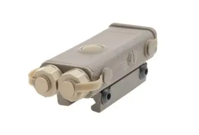Replika PEQ 10 z celownikiem laserowym i latarką - tan - obrazek 2