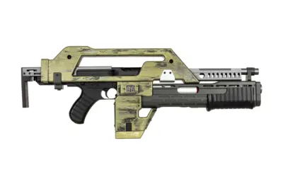 Replika karabinu M41A Pulse Rifle - czarna / oliwkowa - obrazek 5