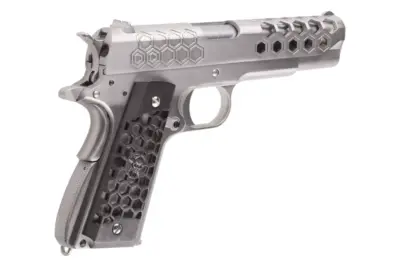 Replika pistoletu 1911 Hex Cut V.3 - srebrny - obrazek 5