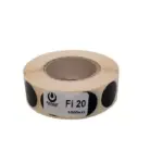 asgbox.pl - Zaklejki do tarcz 20mm - 1000 szt. - czarny