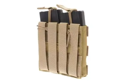 Podwójna ładownica Open Top na magazynki M4/M16 - khaki - obrazek 3