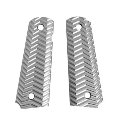 Alternative view of Aluminiowe okładziny chwytu TYPE C do pistoletów typu Colt 1911 - szare