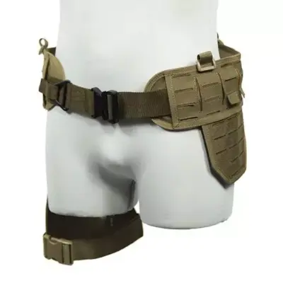 asgbox.pl - Pas taktyczny Laser-Cut z panelem udowym - tan