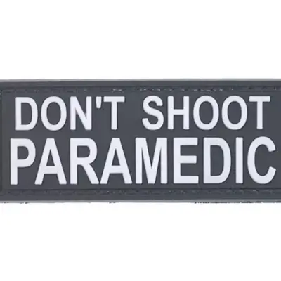 asgbox.pl - Naszywka 3D - DON'T SHOOT PARAMEDIC
