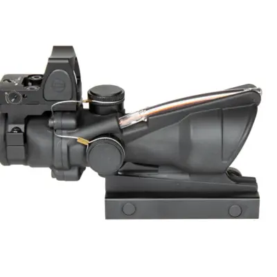 Replika lunety AOG 4X32 ze światłowodem i kolimatorem - czarna EVG-10-030735-00 asgbox.pl Replika lunety AOG 4X32 ze światłowodem i kolimatorem - czarna EVG-10-030735-00 asgbox.pl