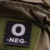 Naszywka IR z grupą krwi: 0 NEG OD-G-KAM-30-002087-00 asgbox.pl